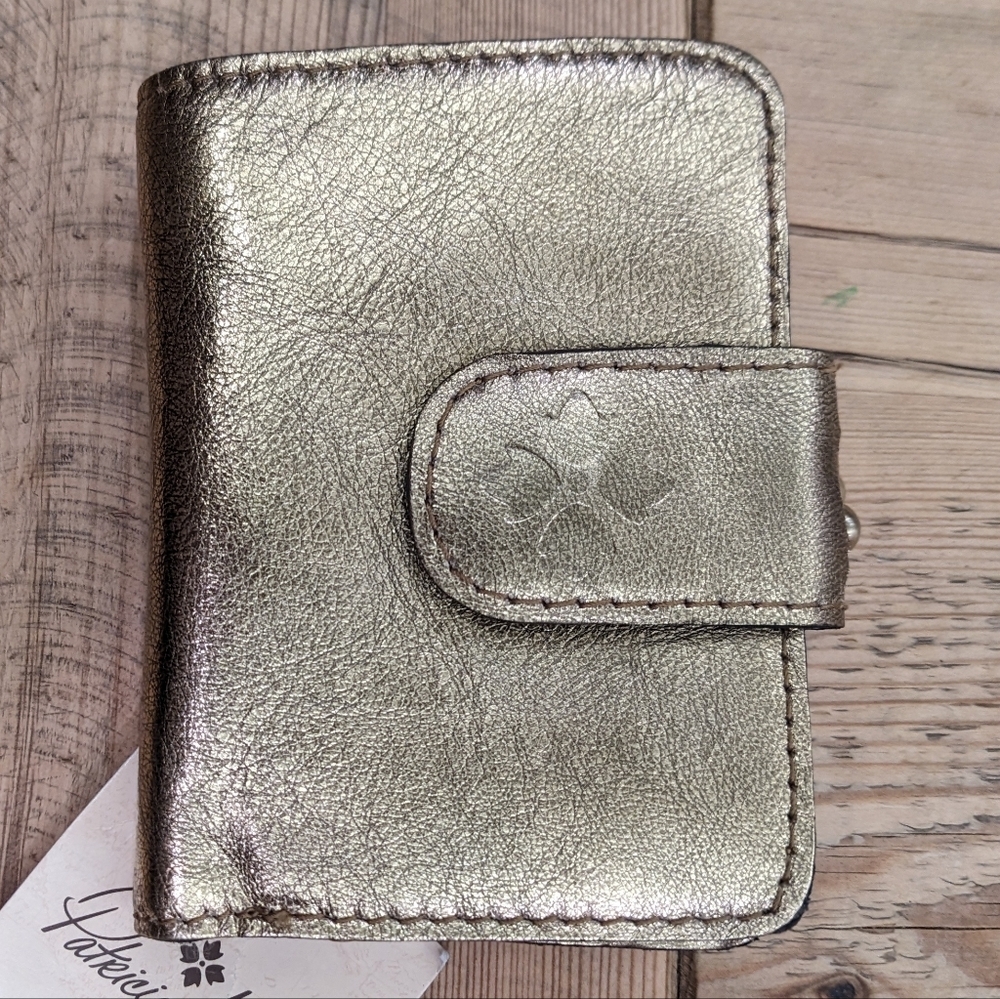 Patricia Nash Iberia Leather Wallet In Antique Gold​​ - Picture 3 of 13